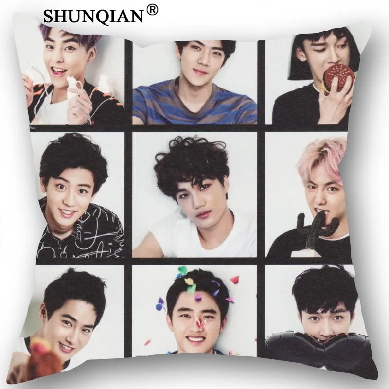 

Лучший EXO декоративная Свадебные Наволочки Чехол для подушки, индивидуальный подарок для (двухсторонние) наволочки с принтом 18-315