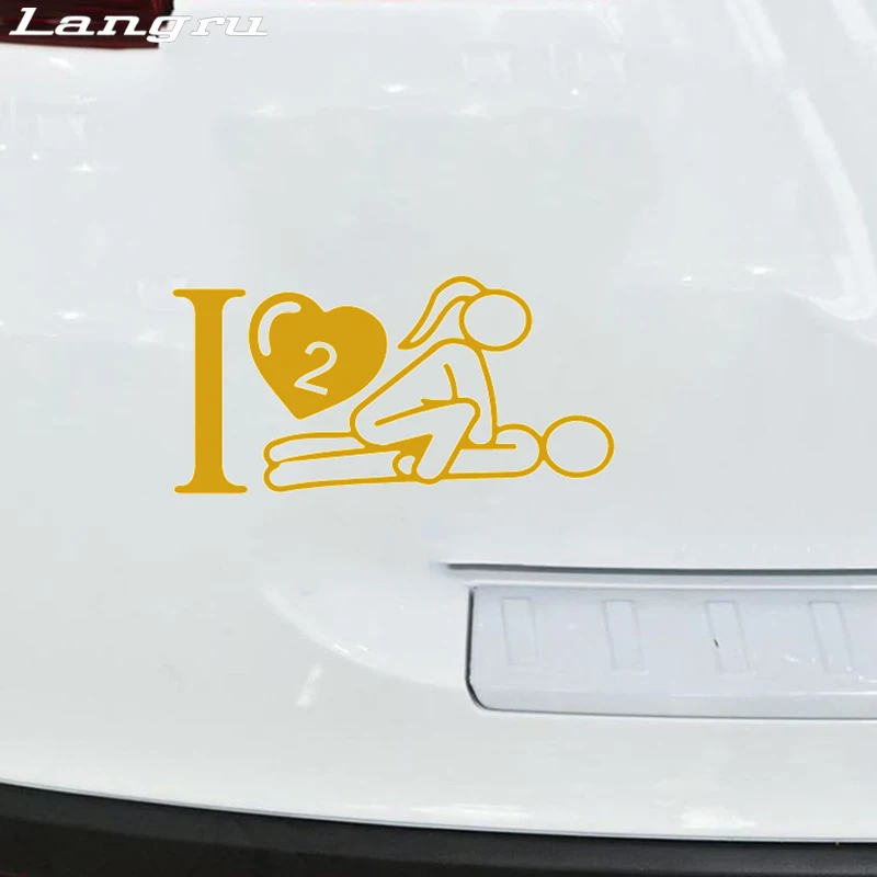 Langru I Love To иметь Секс сексуальная девушка парень сердце автомобиль грузовик окно