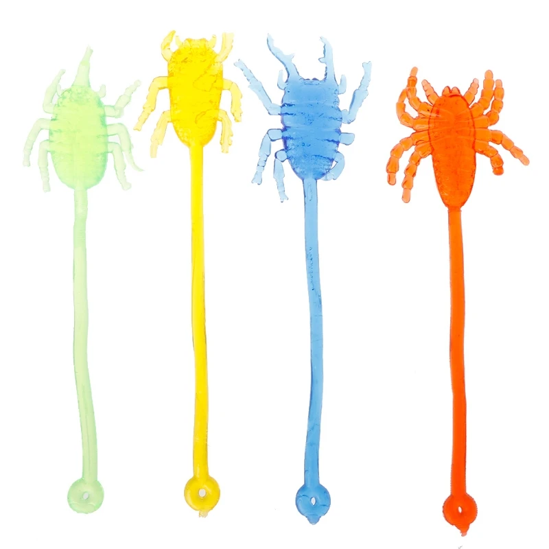 

Sticky Stretchy Insect Classic Funny Kids Toy Climbing Animal Doll Party Favor W15