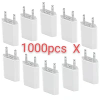 wholesale 1000pcslots white 5v1a eu plug portable wall usb charger adapter for iphone samsung xiaomi huawei dhl shipping