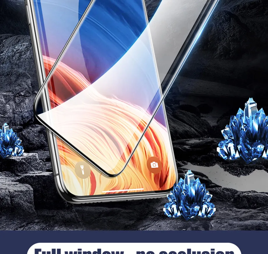 200D полное покрытие закаленное стекло для iphone 11 Pro X XR XS MAX стекло iphone 11 Pro защита экрана защитное стекло на iphone 11