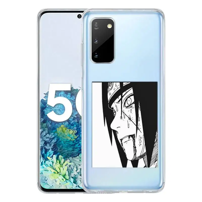 

Black And White Naruto Phone Case For Samsung S10 S10lite 2019 S9 S9plus S8 S7 transparent cases