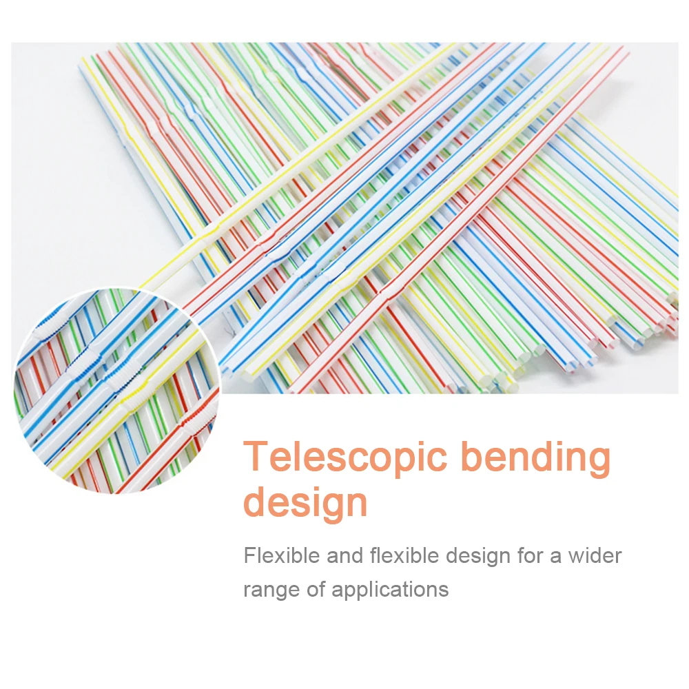 100 шт./пакет изогнутые пластиковые питьевые соломинка для коктейля отдыха Одежда