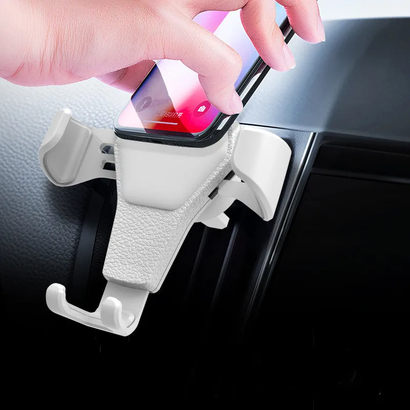 

Car Holder For Phone Air Vent Clip Mount Mobile Cell Stand Smartphone GPS Support For iPhone 12 11 XS X XR Xiaomi