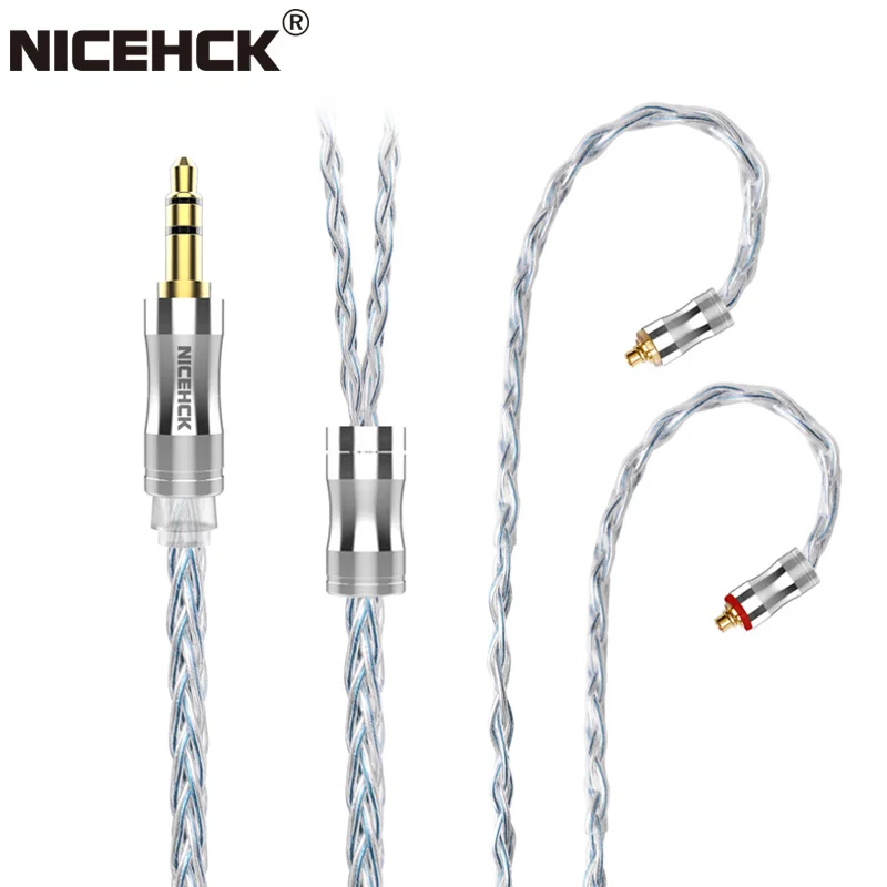 

NICEHCK C8s-3 8 Core Silver Plated Copper Upgrade Headset Cable 3.5mm/2.5mm/4.4mm MMCX/NX7/QDC/0.78 2Pin for DB3 KXXS Kanas MK3