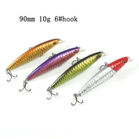 1pc 9cm 10g fishing wobblers crank shad lure minnow bionic fake floating luya bait tackle set for sea bass accessories crankbait