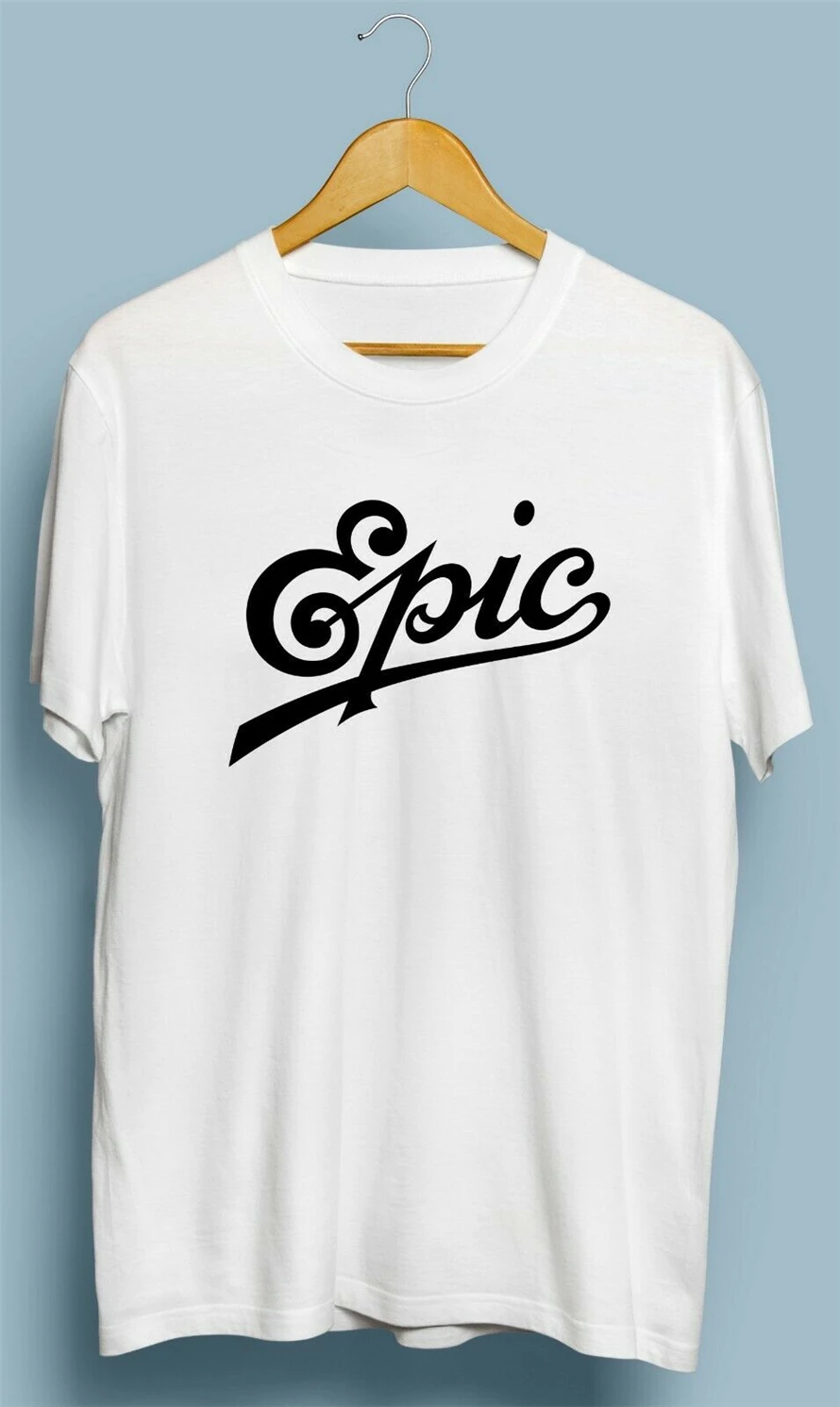 Винтажная Футболка Epic Records с лейблом музыка Нью Йорк Размер S M L XL 2XL забавная