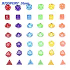 7 шт.компл. креативные игровые кости D  D разноцветные акриловые кости разных цветов