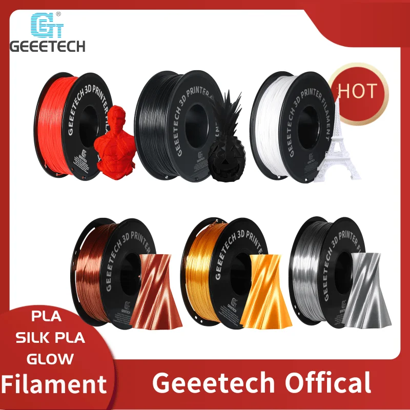 Best Geeetech 1ロール 1kg 1.75mm,フィラメント掃除機,海外倉庫,3Dプリンター用のさまざまな色,迅速な発送