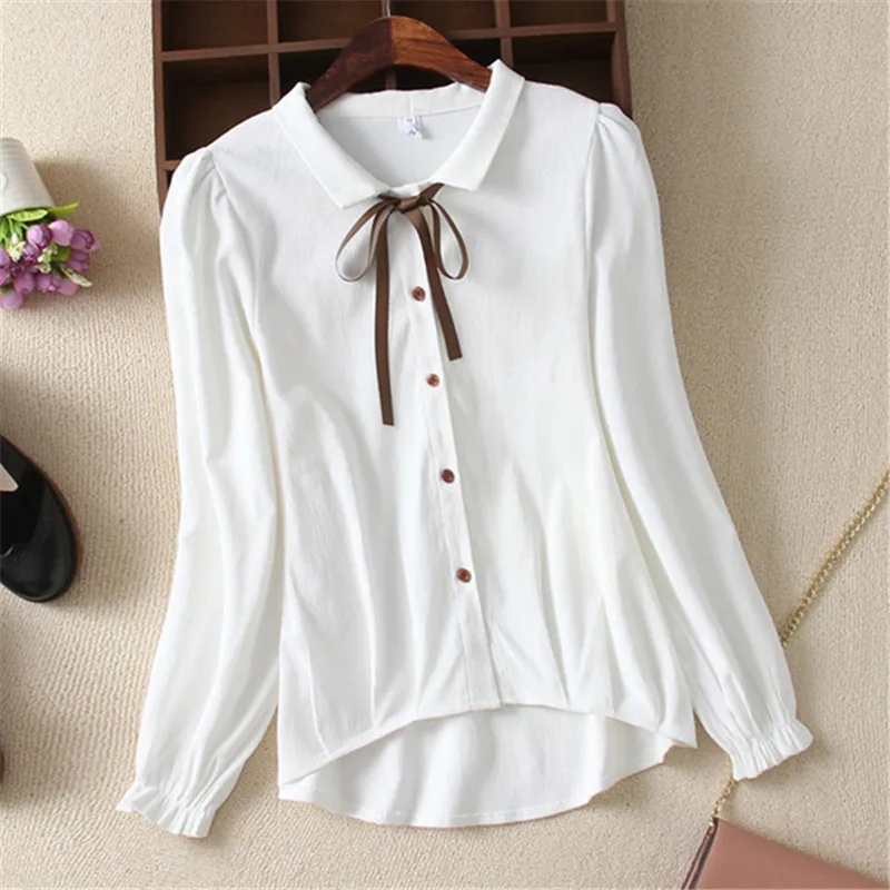 Женская Вельветовая блузка рубашка Осень-зима плиссированные Асимметричные