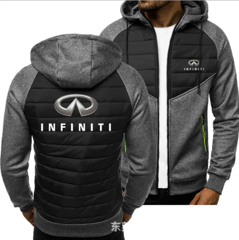 

2021new Men for INFINITI Car Logo Print Spring Autumn Mens Jacket Casual Sweatshirt Long Sleeve Mens zipper Jacket Man Hoody3