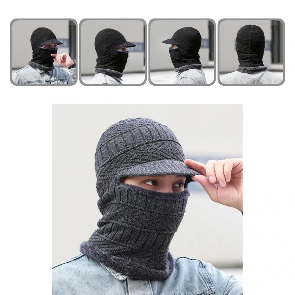 

Стильный Зимний шарф плюшевый мягкий утепленный зимний шарф велосипедная шапка зимняя шапка