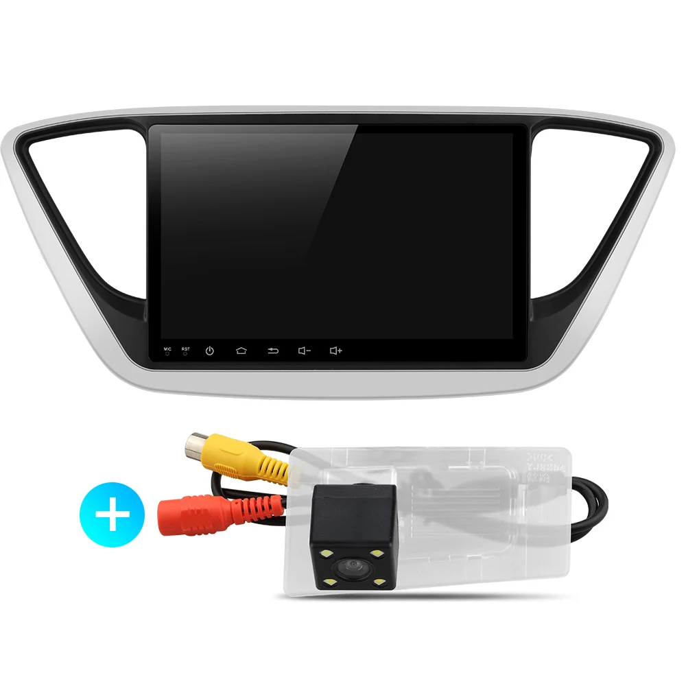 32G with camera Uniway A17YN9071 android 9,0 автомобильный dvd для нового hyundai verna solaris accent автомобильный Радио мультимедийный плеер gps стерео - Цвет: 32G with camera