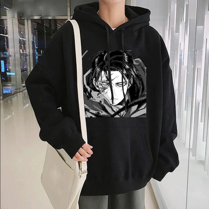 

Eren Jäger Attack on Titan Anime Printed Men's Sweatshirt Unisex Winter Oversize Casual Pullover Streetwear Winter HoodiesCOTTON