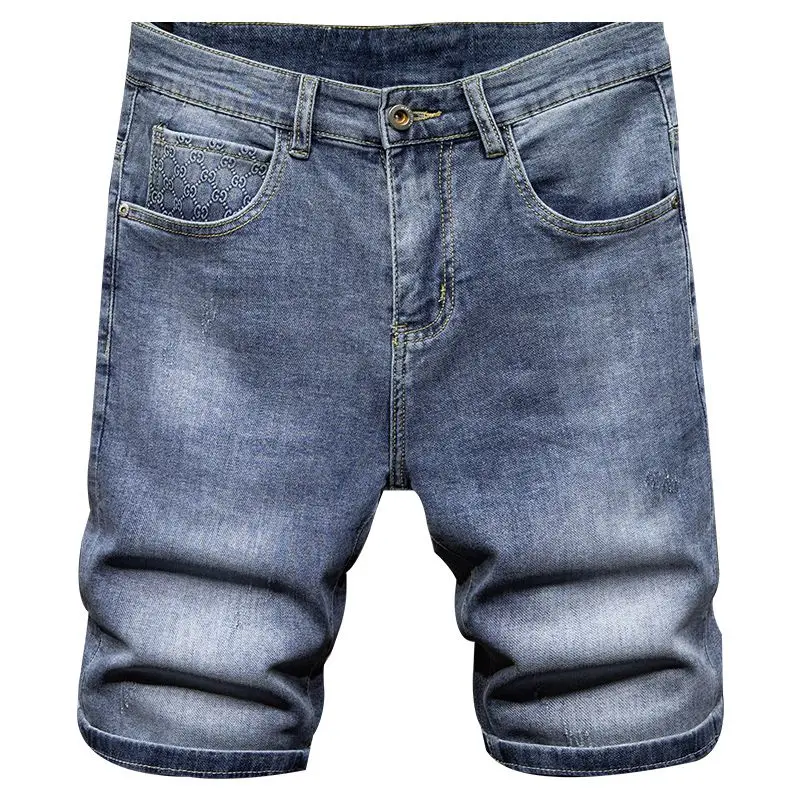 

2021 New Fashion High Quality Mens Short Jeans Summer Cotton Shorts Breathable Denim Shorts Male Personality Street Pants