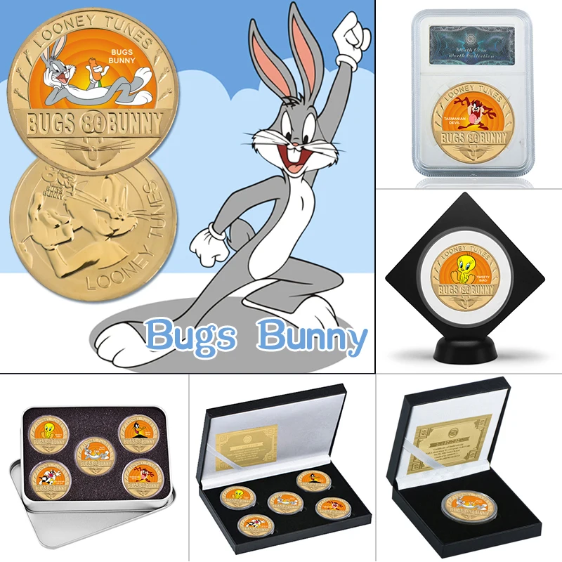 WR 5 шт позолоченные Коллекционные монеты с коробкой Монетка оригинальный аниме