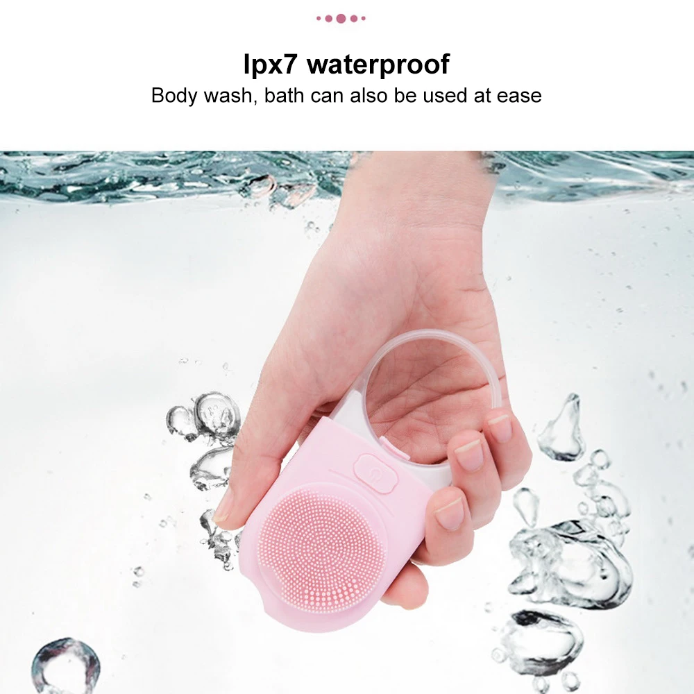 Электрическая Очищающая щетка для лица силиконовый очиститель Глубокая чистка