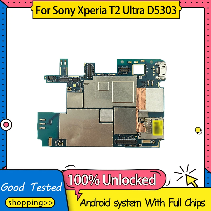 100% рабочая разблокированная материнская плата для Sony Xperia T2 Ultra D5303 логическая