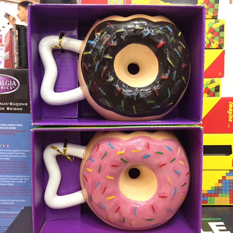 1 шт. Милые Пончики кофе креативная керамическая кружка для дома и офиса взрослых