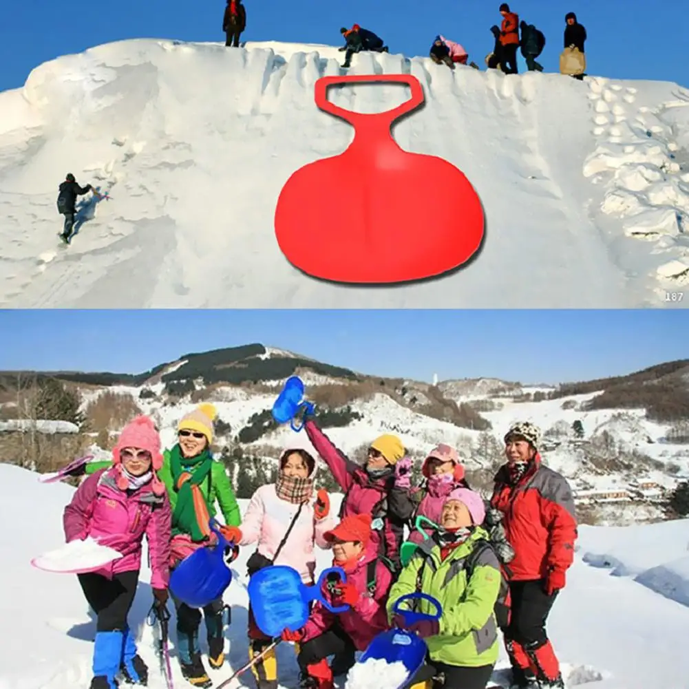 Пластиковые снежные сани Toboggan Спорт на открытом воздухе Катание лыжах доска