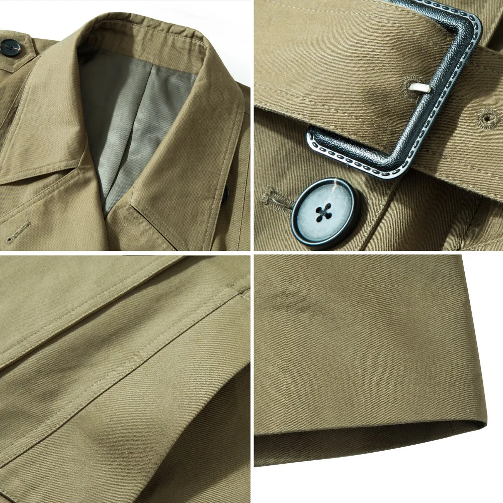 Тренч цвета хаки Повседневная Женская Длинная Верхняя одежда свободная для леди