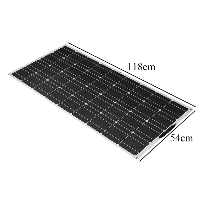 Полугибкая монокристаллическая солнечная панель 18 в 300 Вт | Электроника