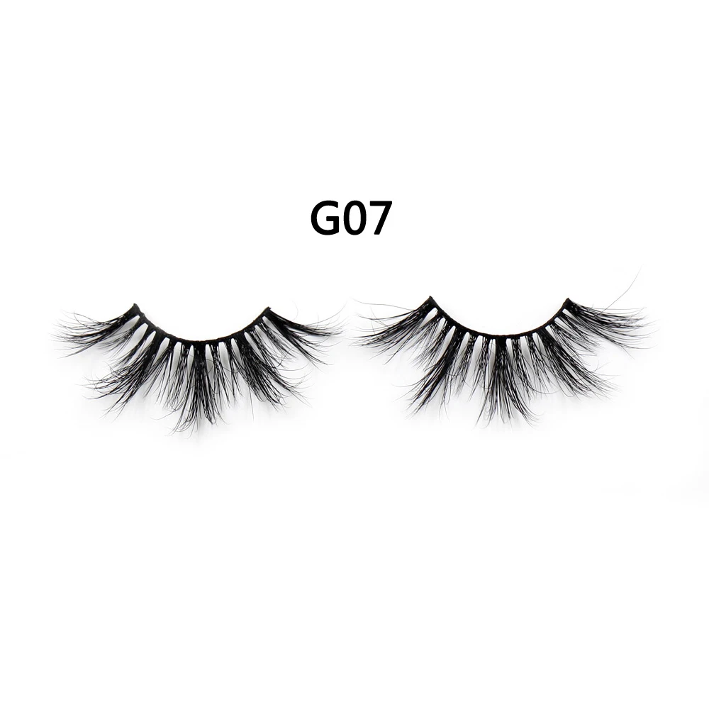 10 Pairs G07 AMAOLASH 10 пар/лот 25 мм ресницы 3D норковые ресницы высокий объем крест-накрест Драматические Длинные ресницы Пушистые Мягкие Накладные ресницы - Цвет: 10 Pairs G07