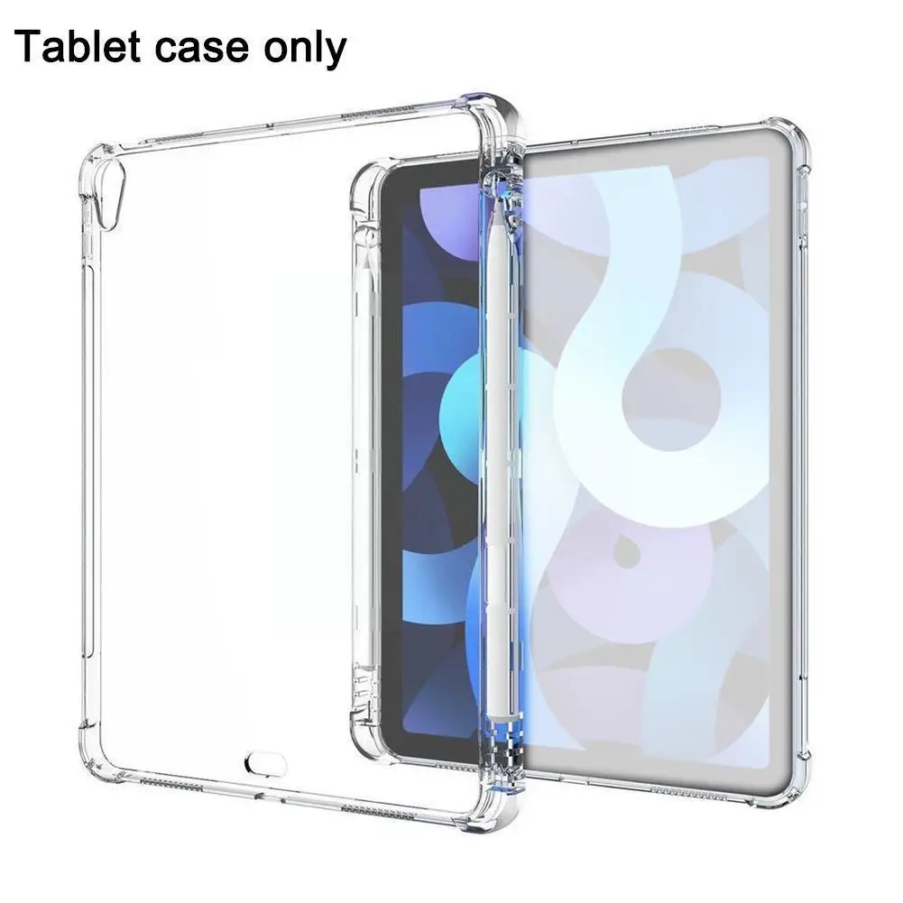 

For ipad mini protective case with pen slot four-corner With shell Ipad Case shell silicone soft anti-drop Pencil 6 E7B6