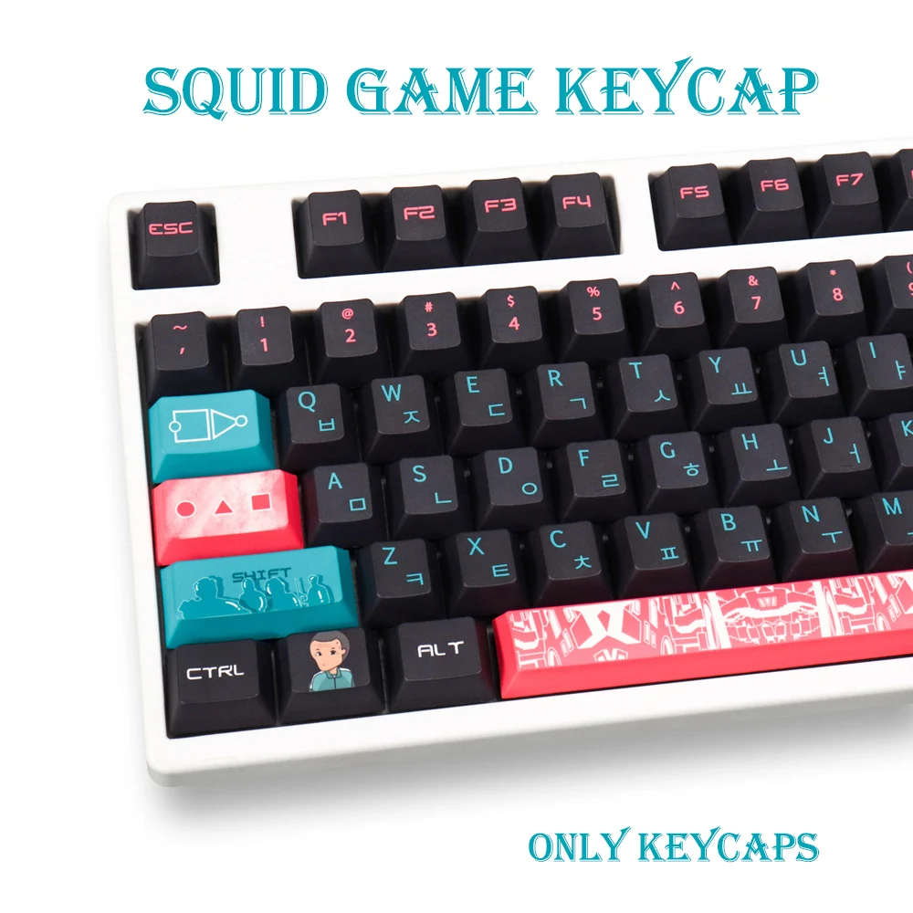 

PBT Keycap 129 Keys DYE-SUB Cherry Profile Personalized Korean KeyCaps For Cherry MX Switch Mechanical Keyboard GMMK Pro