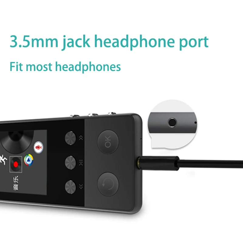 Модный Bluetooth MP3 музыкальный плеер с сенсорным экраном портативный универсальный 8