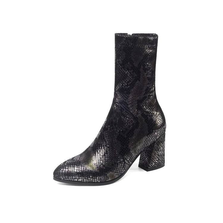 

Новинка зимы 2021 женские сапоги с рыбьей структурой модные сапоги на высоком каблуке с боковой молнией модные женские сапоги теплые сапоги и...