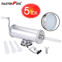 1 01 52 5 kg homemade aluminum sausage maker with suction base 4 filling nozzles silicone piston horizontal sausage stuffer
