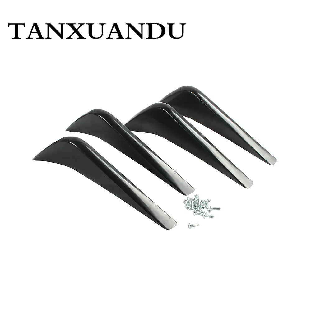 4 шт./компл. роспись ABS задний бампер Нижняя воздушный диффузор плавник