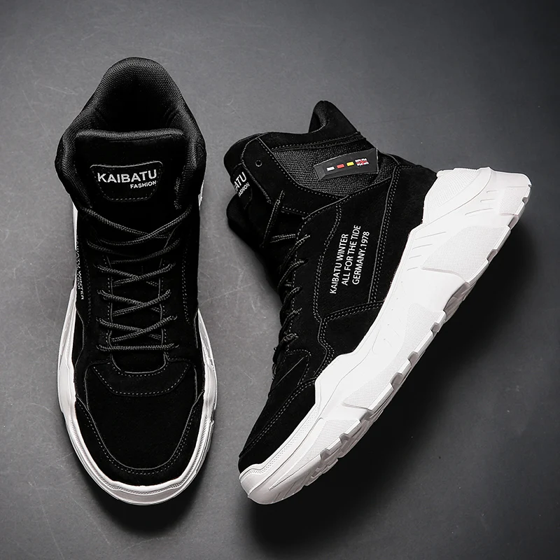 Мужские повседневные ботильоны на осень и зиму удобная модная мужская обувь с