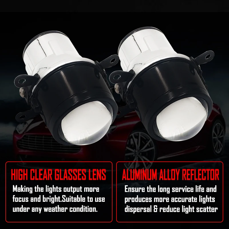 Автостайлинг металлический 2 5 дюйма Биксеноновые HID противотумансветильник ры