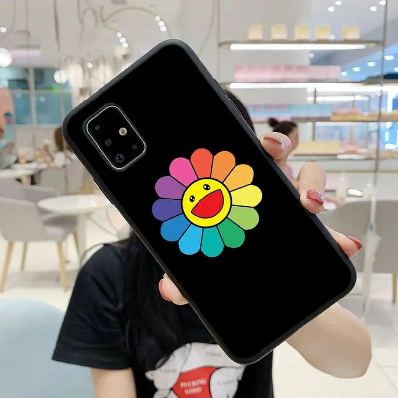 

Smiley Flower Soft Cover Phone Case For Samsung S9 10 20Plus Note 7 8 9 10 10plus Pro J8 M30 31 A30s A71
