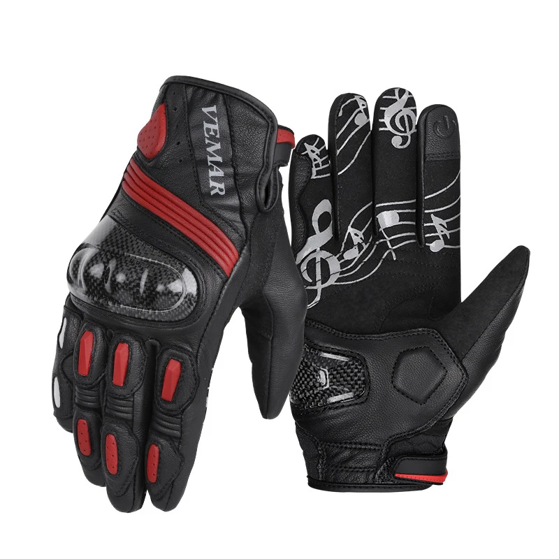 Мотоциклетные Перчатки из овечьей кожи легкие гоночные перчатки углеродного