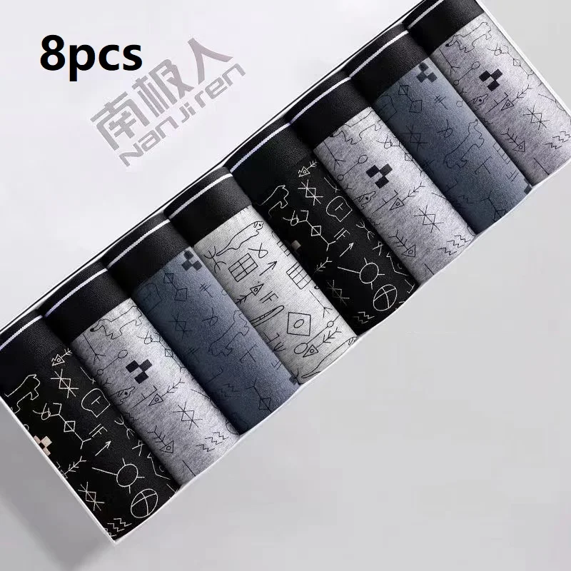 Men's Underwear Boxer Man Panties Cotton Boxers Breathable Sexy Male Boxer Underpants Comfortable U BoxerShorts Plus Size L-4XL