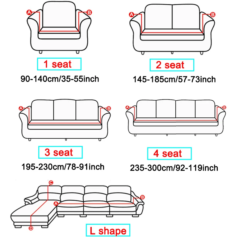 Одноместный/Два/три/Четыре местный чехлы для диванов моющаяся мебель