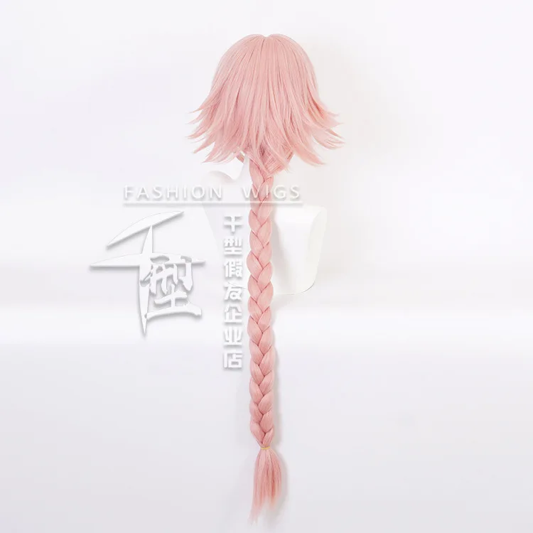 Парики Новое поступление игра Fate/Apocryp Astolfo Косплей парики Длинные розовые