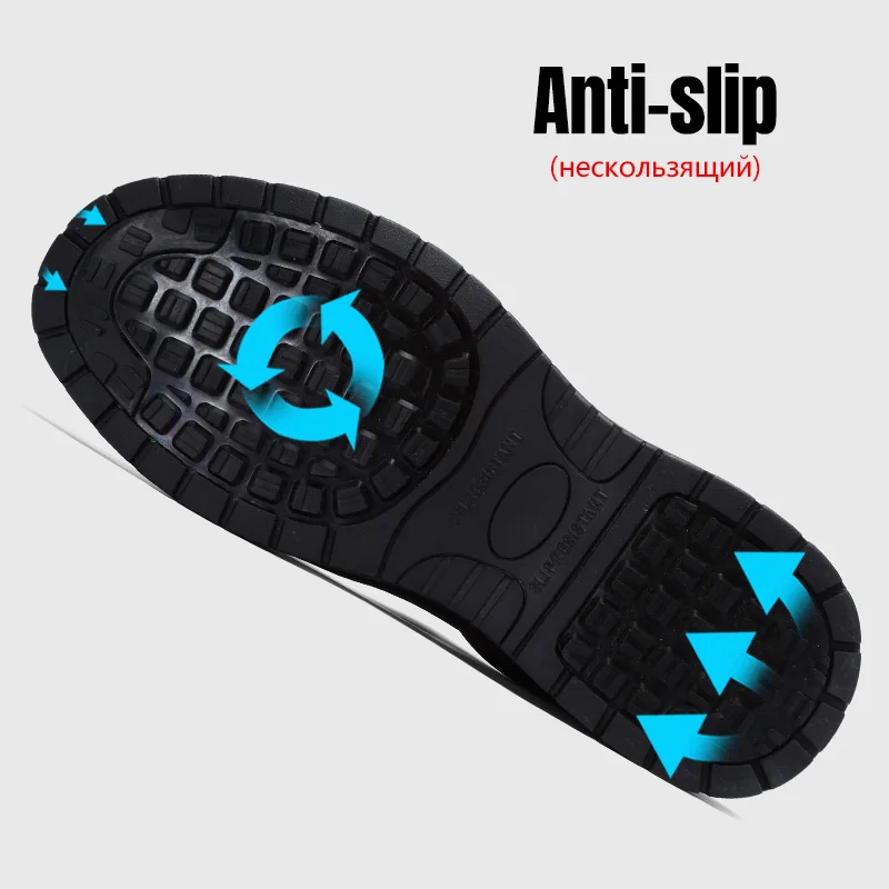 Мужская защитная обувь LARNMERN Рабочая со стальным носком удобная легкая дышащая