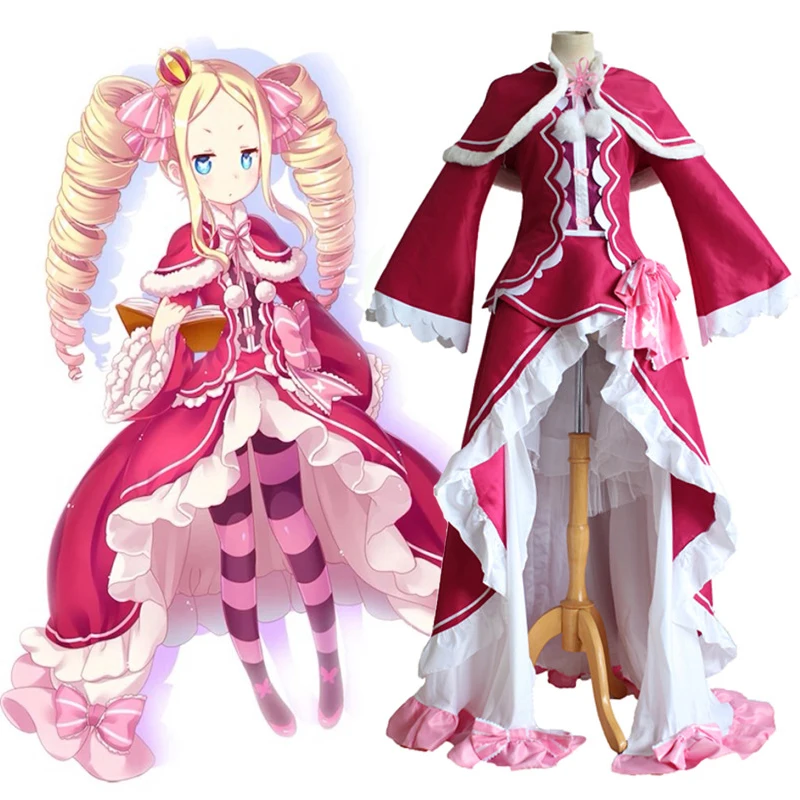 Аниме Re:ZERO-начало жизни в другом мире-костюмы для косплея костюм Беатриче платье