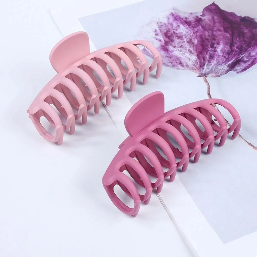 

1Pc Korean Solid Big Hair Claws Elegant Frosted Acrylic Hair Clips Hairpins Barrette Headwear for Women Girls Hair Accessories