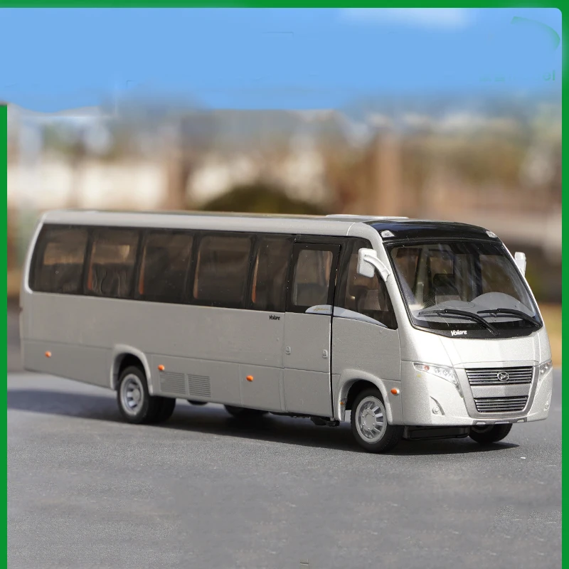 

Литой автомобиль в масштабе 1:43, модель автобуса Marcopolo Torino, игрушечный автомобиль из сплава 1/43, миниатюрная Коллекционная модель для игрушка ...