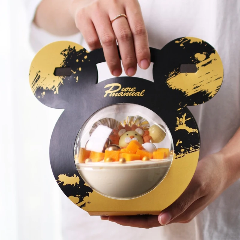 Прозрачная портативная шариковая коробка 25 шт. милая сферическая для конфет