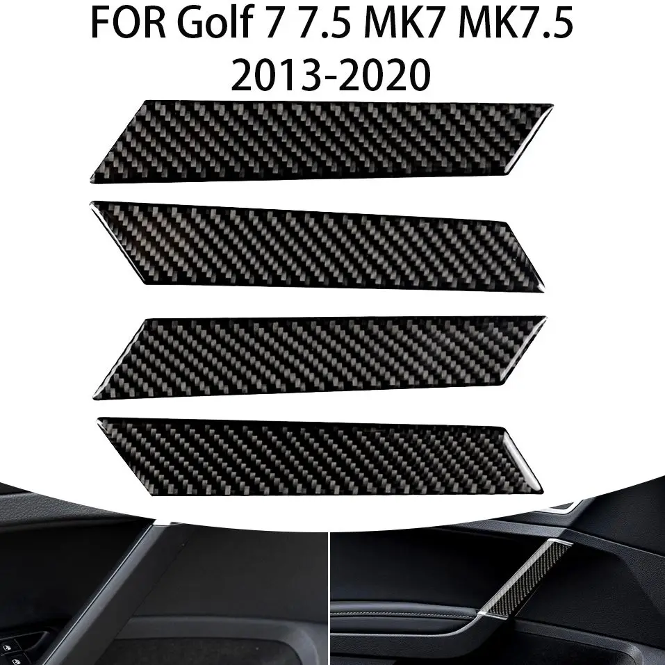 

Декоративная ручка для интерьера автомобиля из углеродного волокна, подходит для Volkswagen Golf 7 7,5 GTI GTD R MK7 MK7 2013-2020, автомобильная наклейка