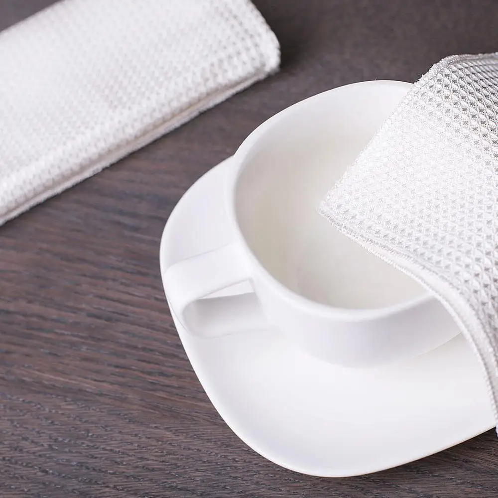 New Bamboo Fiber Wear-resistant Non-stick Oil Wipping Rags Kitchen Towel Multifunctional Cleaning Dish Cloth | Дом и сад