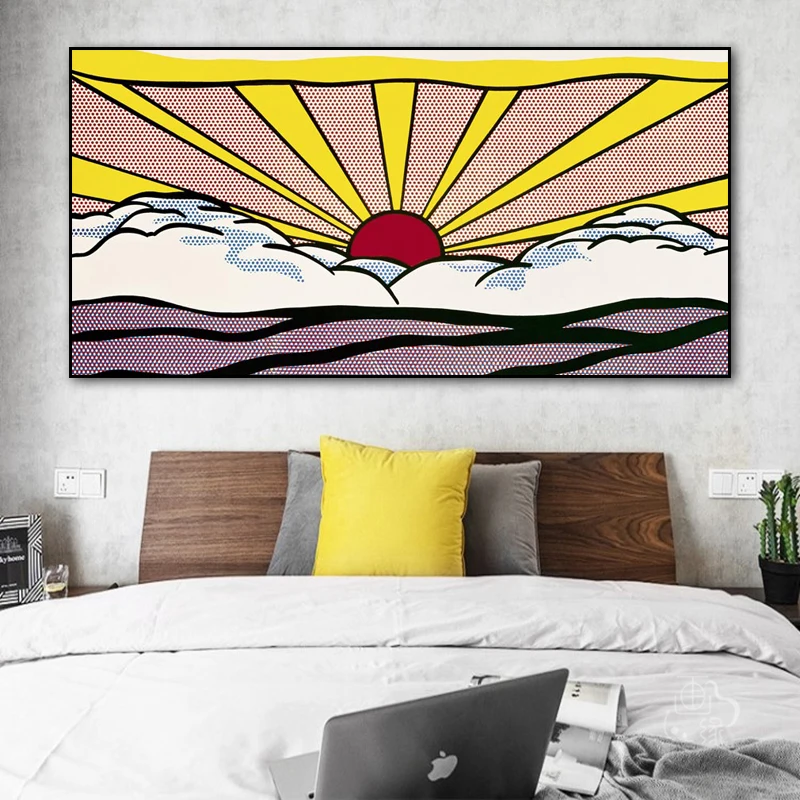 RELIABLI ART Roy Lichtenstein абстрактные плакаты поп-арт Картина на холсте настенные картины для гостиной большой размер без рамки