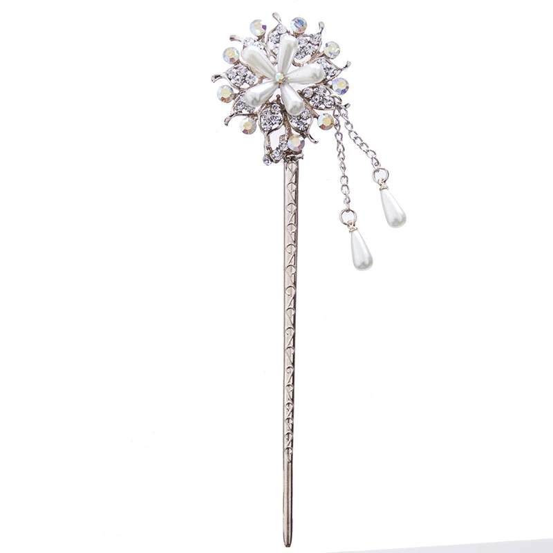 Металлические шпильки для волос с искусственным жемчугом длинные кисточки