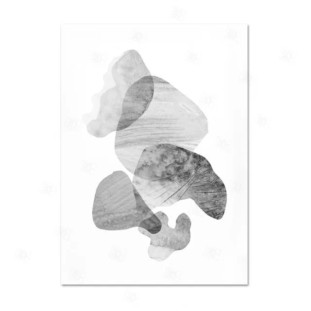 

Geometric Abstract Watercolor Print Canvas Wall Art Poster Line Drawing Painting Nordic Decoration Picture Scandinavian Decor